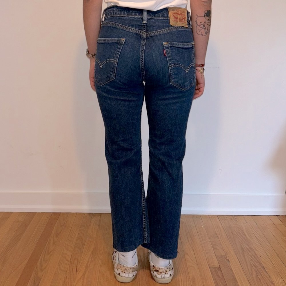 LEVI'S vintage straight leg blue jeans